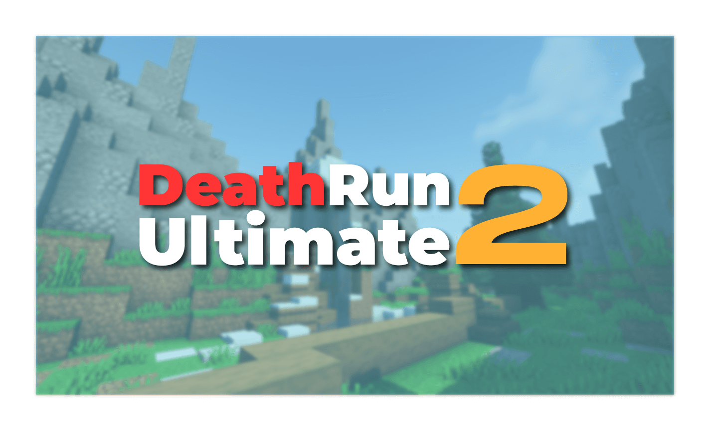 The logo for DeathRun: Ultimate II, a Minecraft map for  by Siddeney on MCCreations