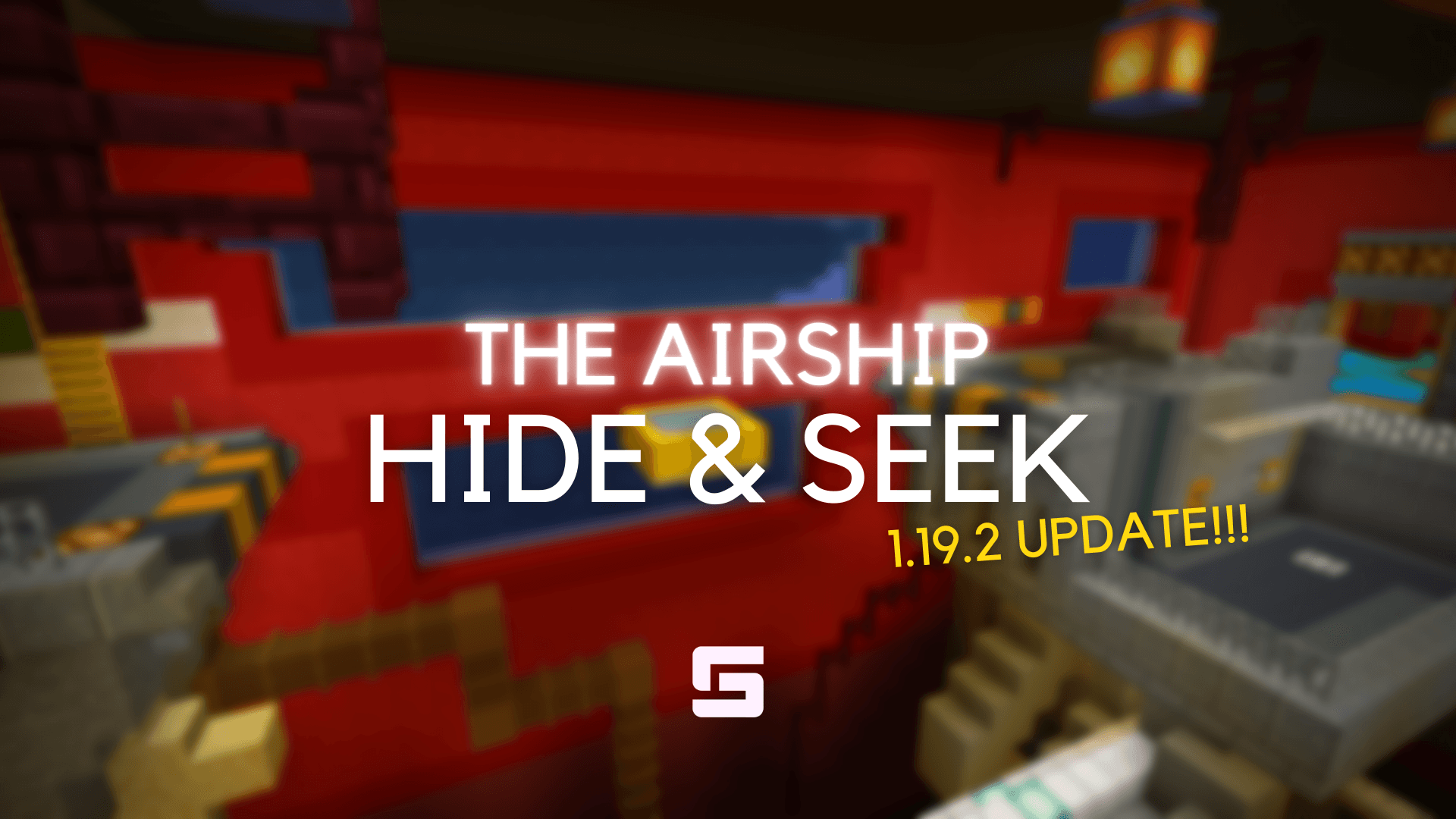 The logo for Airship Hide & Seek, a Minecraft map for 1.19.2 by Sparkour on MCCreations