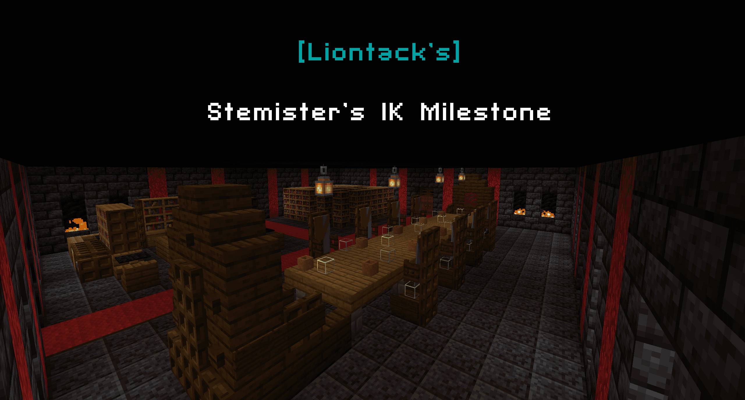 The logo for [Liontack's] Stemister's 1K Milestone, a Minecraft map for 1.16.5 by Liontack on MCCreations