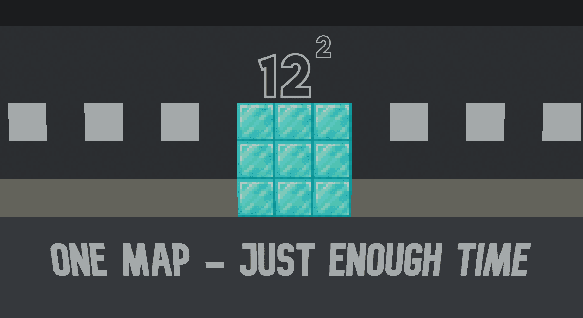 The logo for 12^2, a Minecraft map for 1.16 rc1 by Henzoid on MCCreations