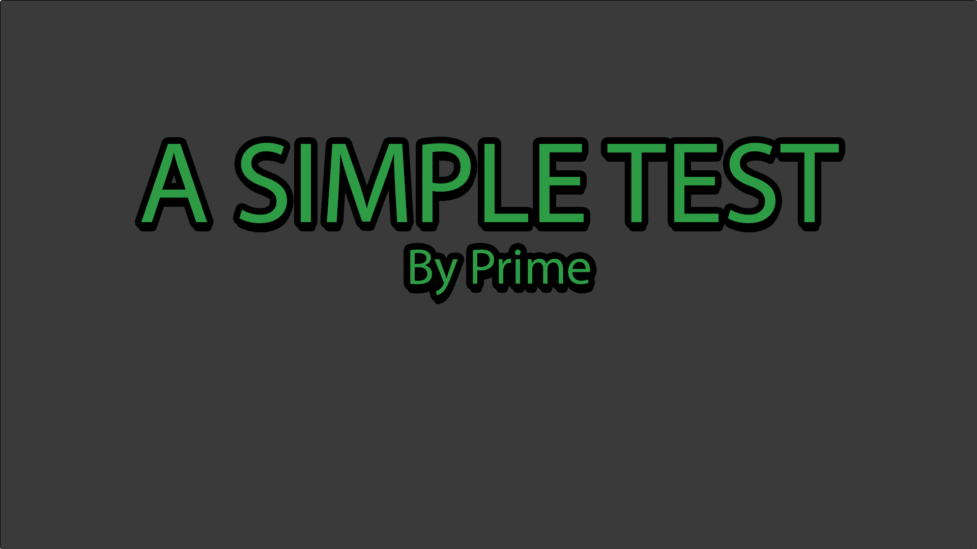 The logo for A Simple Test, a Minecraft map for 1.19.2 by PRIME on MCCreations