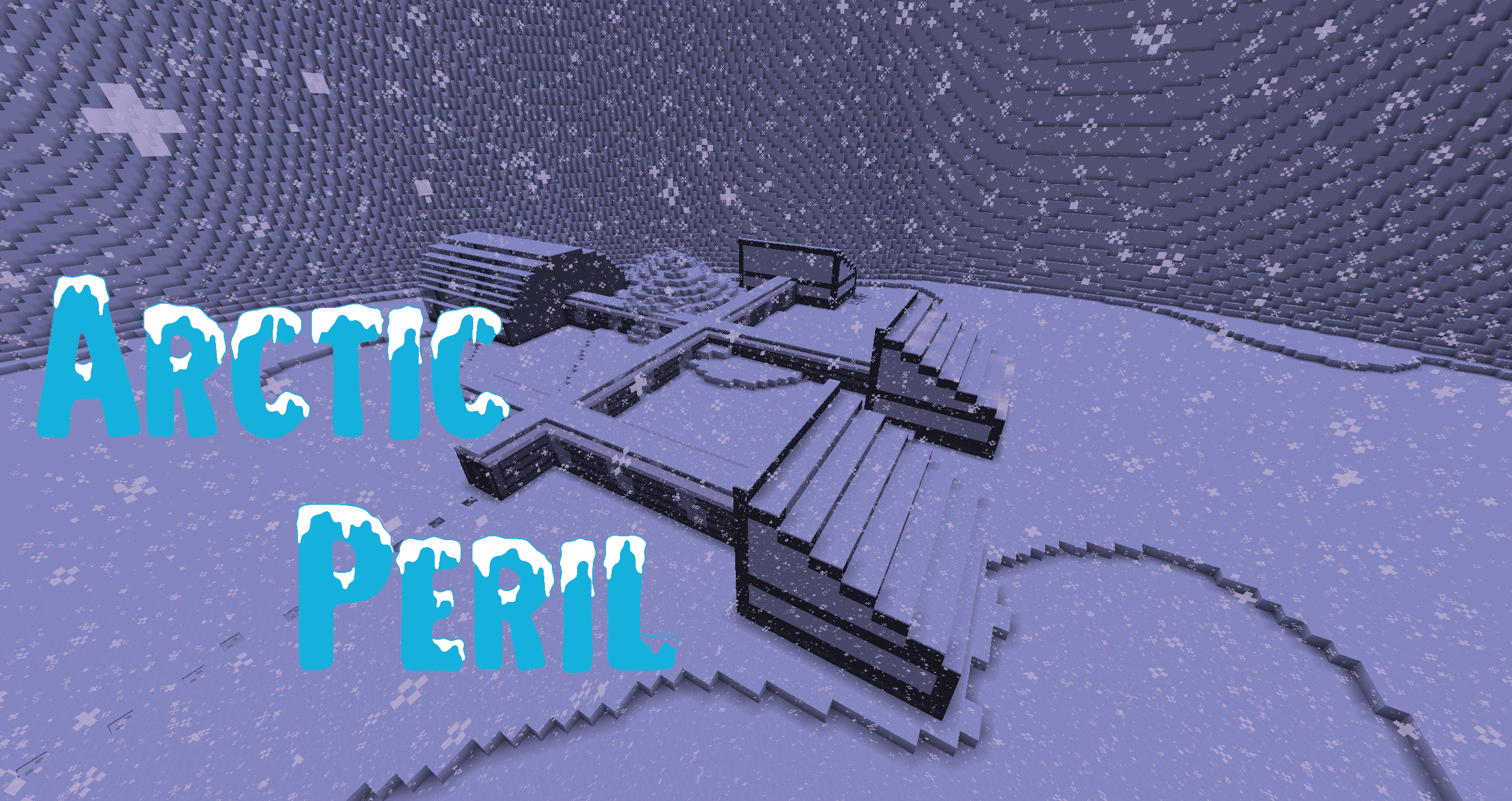 The logo for Arctic Peril, a Minecraft map for  by Cipher Studios on MCCreations