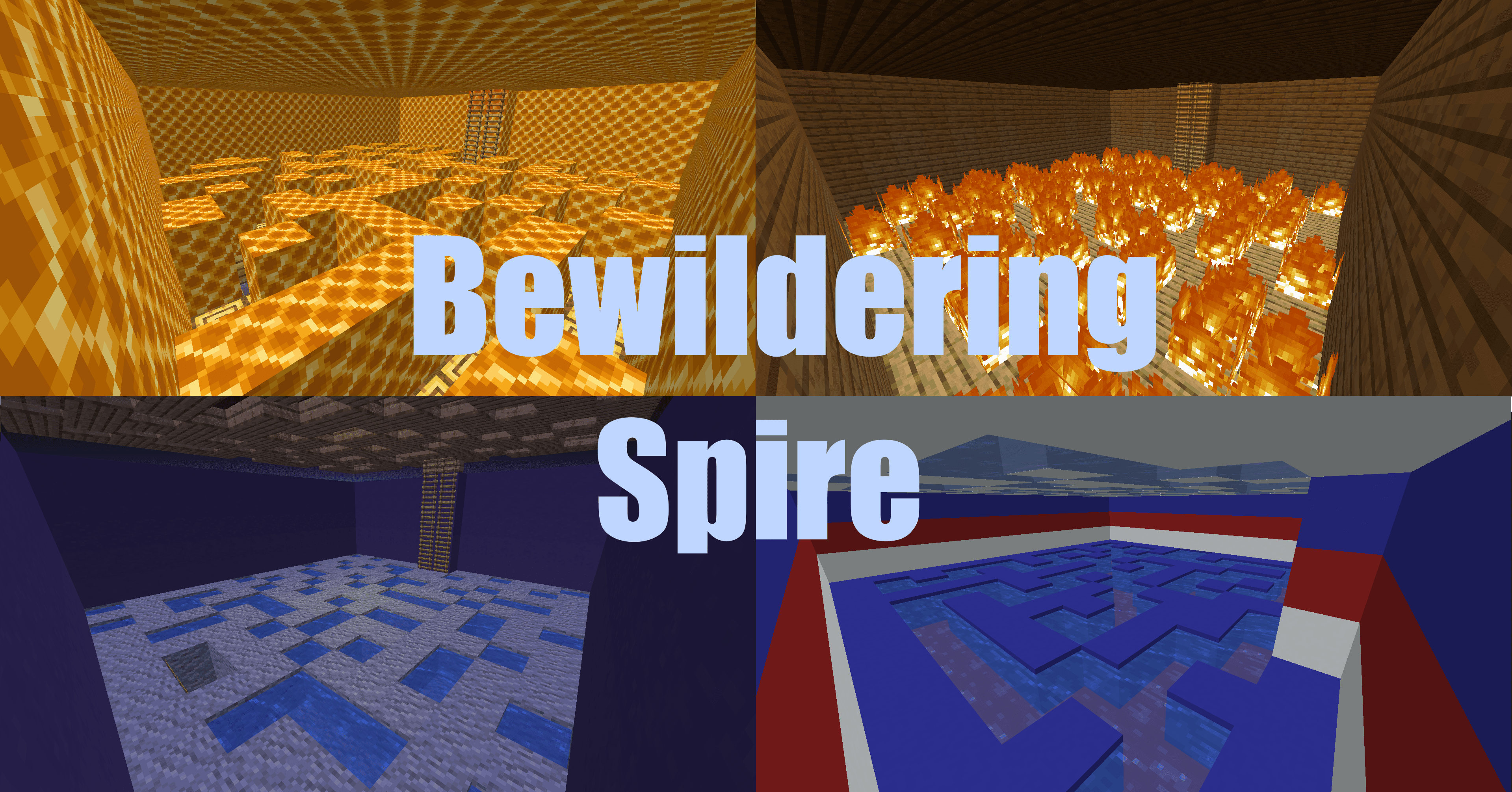 The logo for Bewildering Spire, a Minecraft map for 1.16.3 by DeuxiemeCarlin on MCCreations