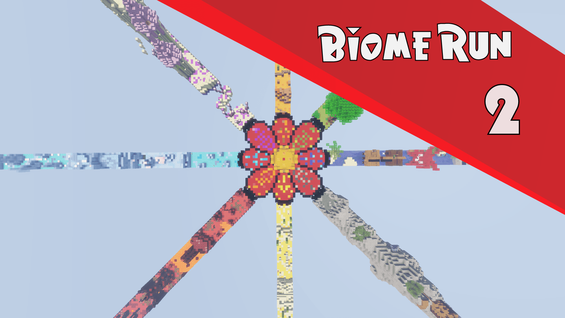 The logo for Biome Run 2, a Minecraft map for 1.15.2 by Supersette on MCCreations