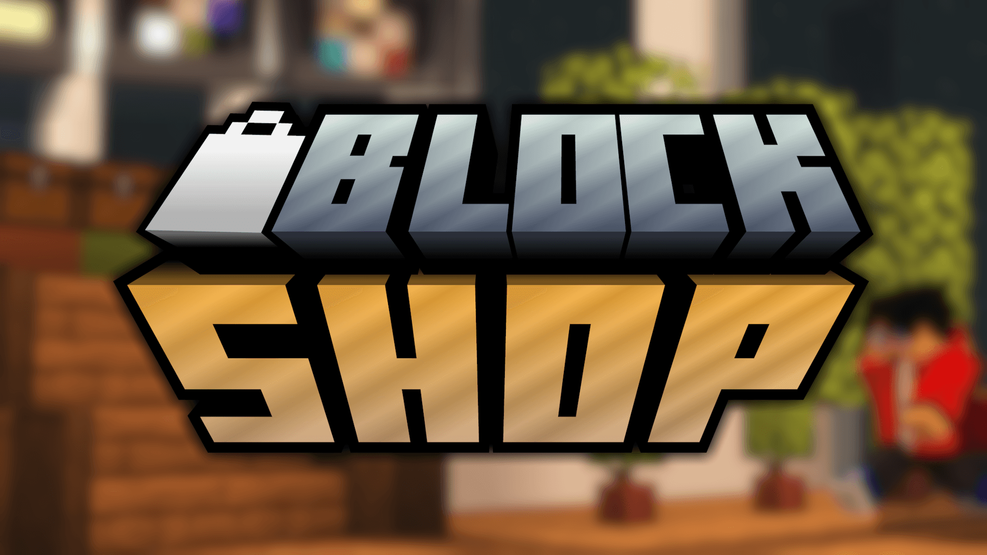 The logo for Block Shop, a Minecraft map for 1.19.4 by TheHappywheels1 on MCCreations