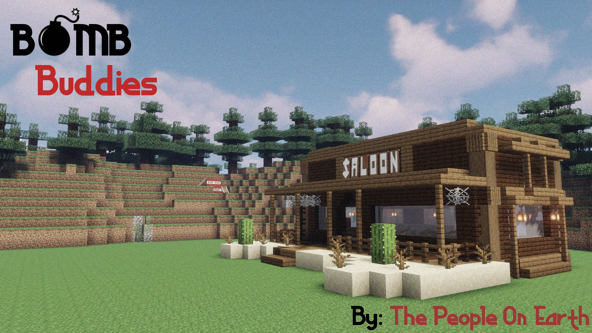 The logo for Bomb Buddies!, a Minecraft map for 1.17.1 by The People on Earth on MCCreations