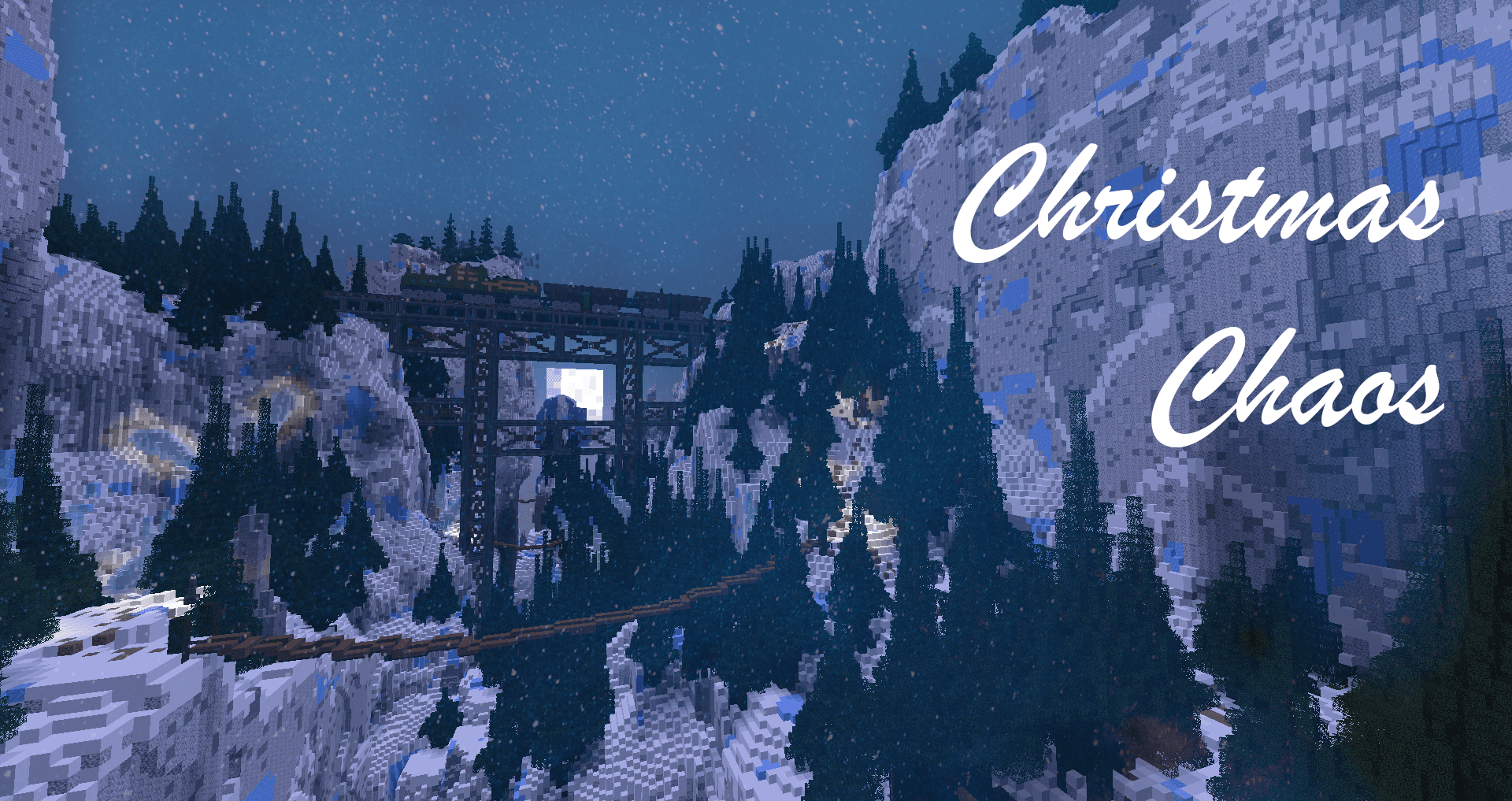 The logo for Christmas Chaos, a Minecraft map for 1.16.4 by Eris on MCCreations