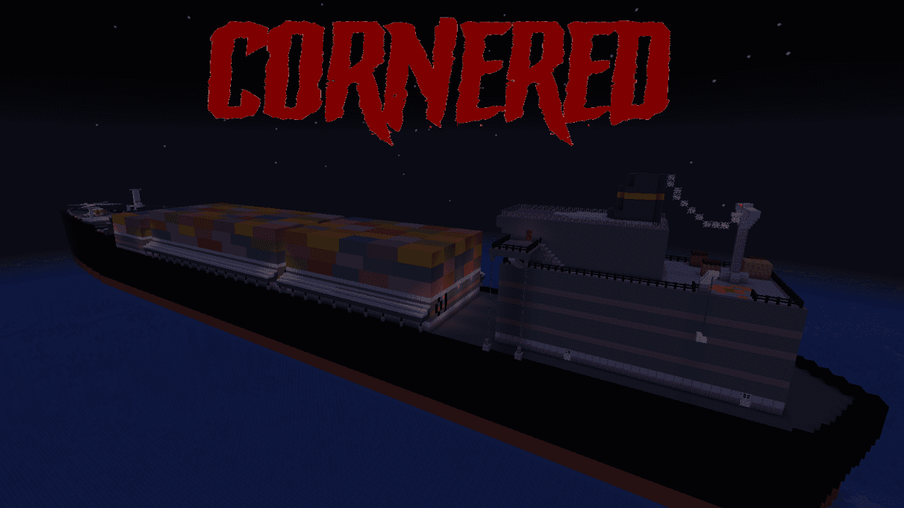The logo for Cornered, a Minecraft map for 1.16.2 by TheDragsterMC on MCCreations