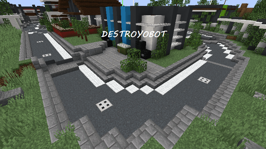 The logo for DESTROYOBOT, a Minecraft map for 1.16.2 by Mrinin on MCCreations