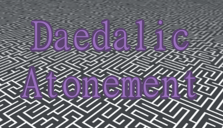 The logo for Daedalic Atonement, a Minecraft map for 1.16.5 by DeuxiemeCarlin on MCCreations