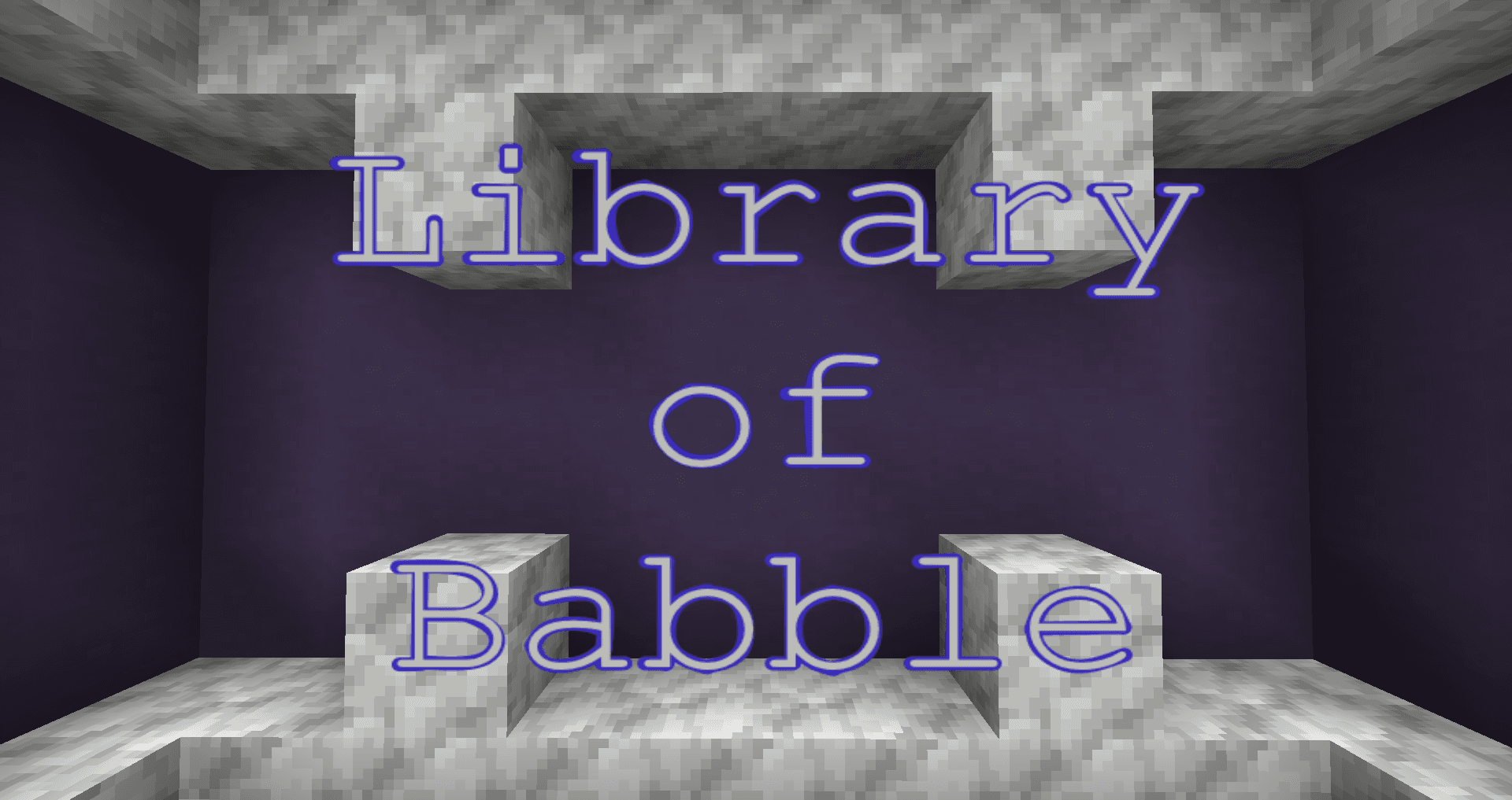 The logo for Library of Babble, a Minecraft map for 1.17.1 by DeuxiemeCarlin on MCCreations