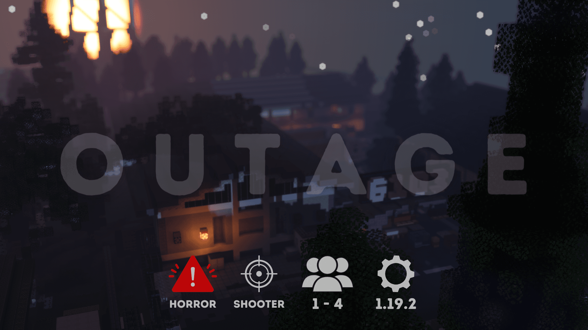 The logo for OUTAGE, a Minecraft map for 1.19.2 by Spark Games on MCCreations