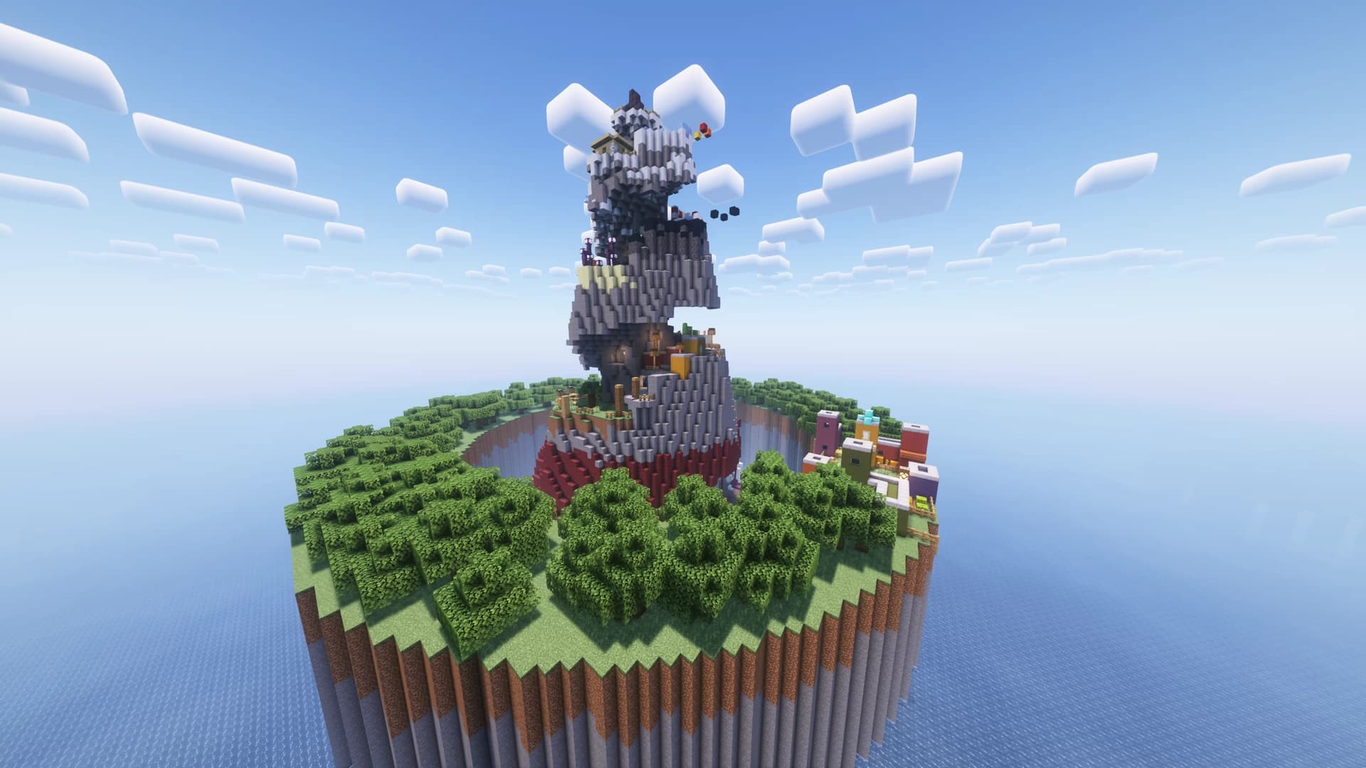 The logo for Parkour Mountain, a Minecraft map for 1.20.1 by Teddyishappyl on MCCreations