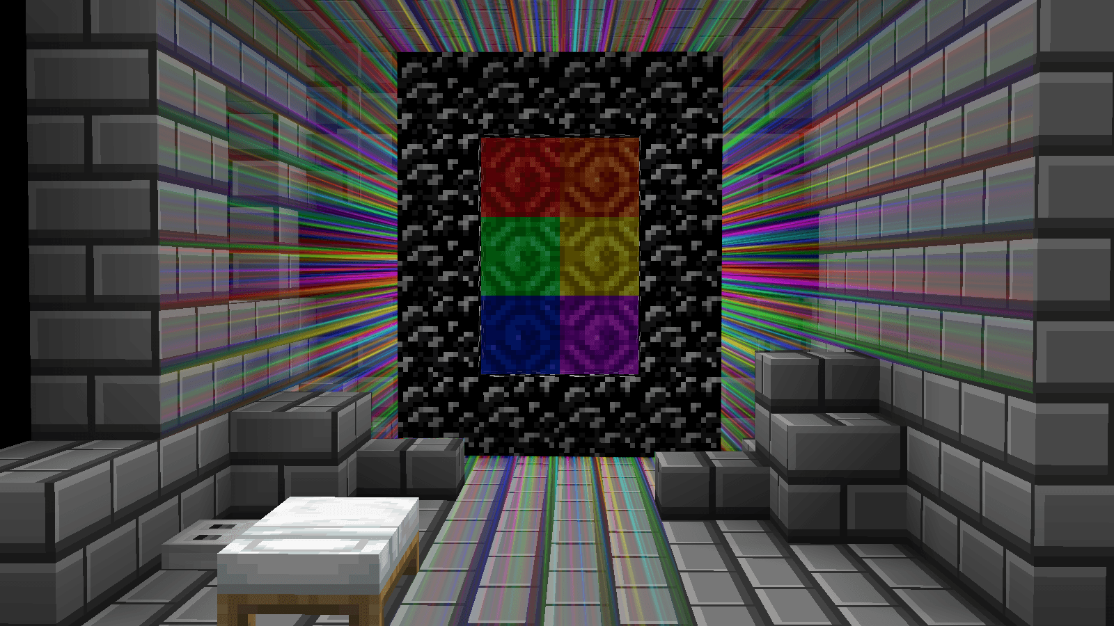 The logo for Rainbow Escape, a Minecraft map for 1.15.2 by NICO_THE_PRO on MCCreations