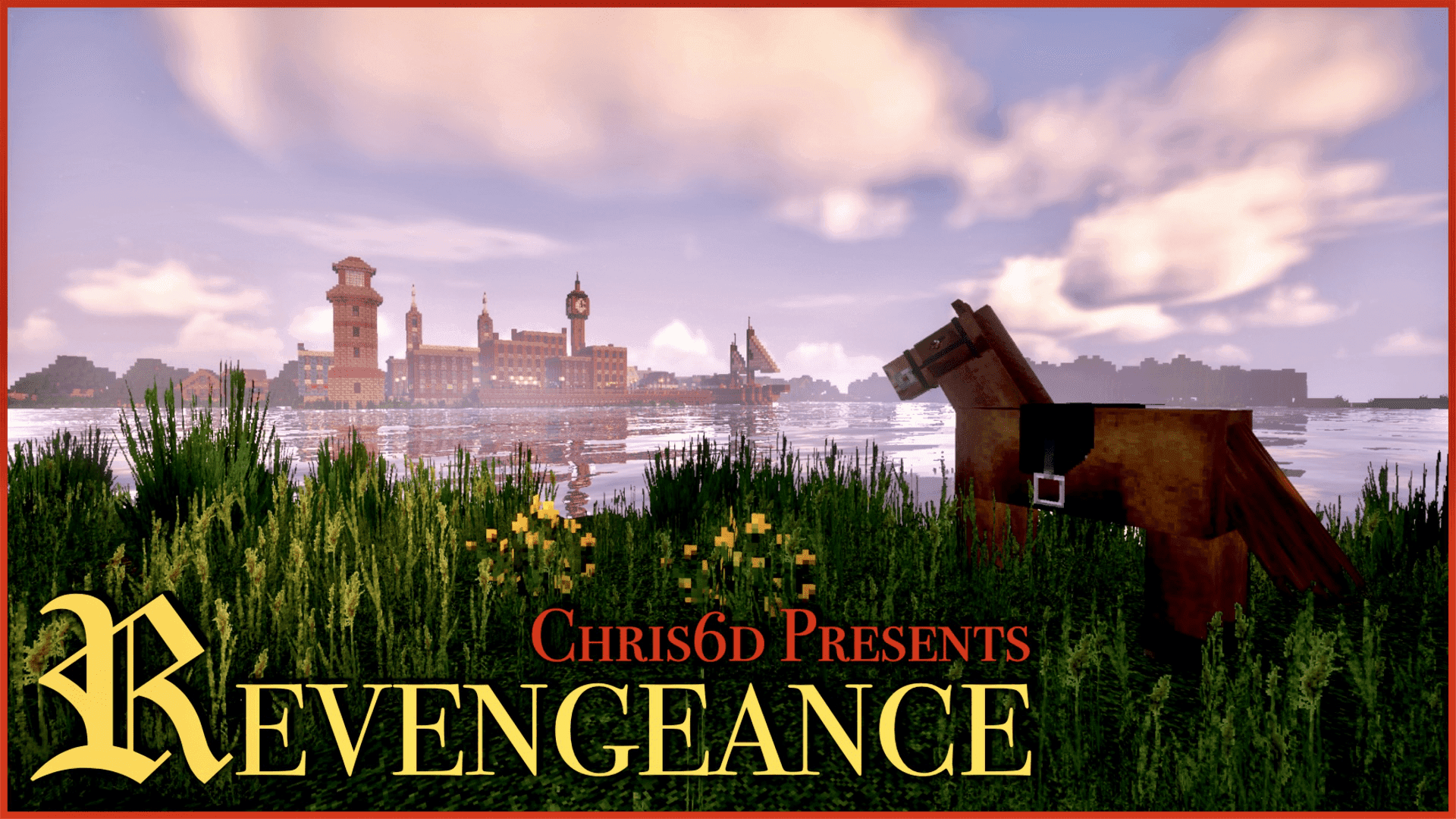 The logo for Revengeance, a Minecraft map for 1.16.5+ by Chris6d on MCCreations