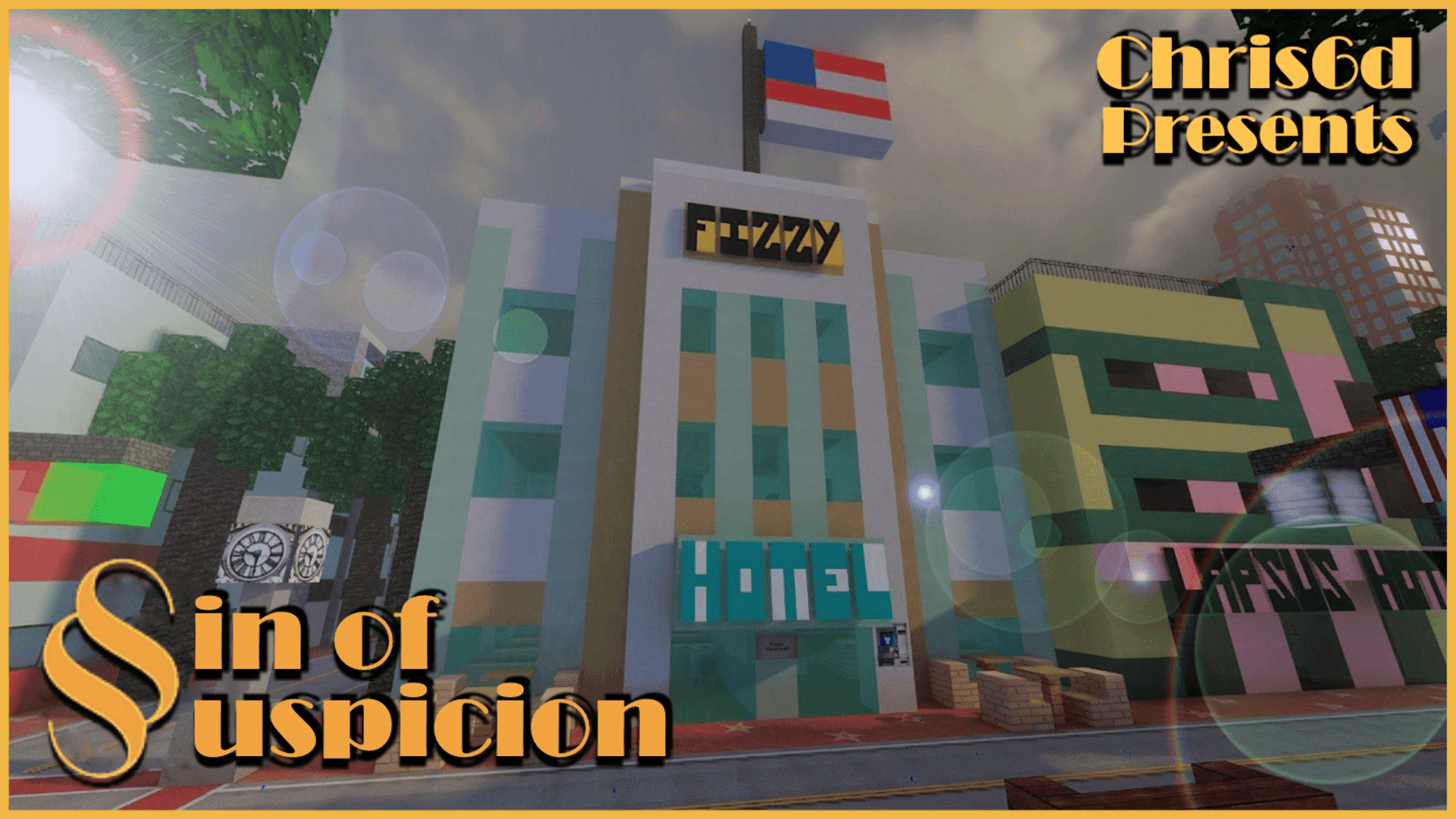 The logo for Sin of Suspicion, a Minecraft map for 1.19.2 by Chris6d on MCCreations