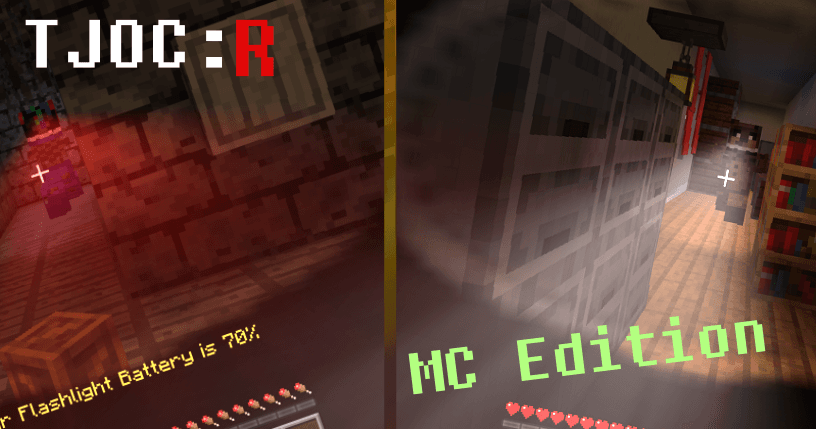 The logo for TJOC:R MC Edition, a Minecraft map for 1.16.1 by Fed Productions on MCCreations