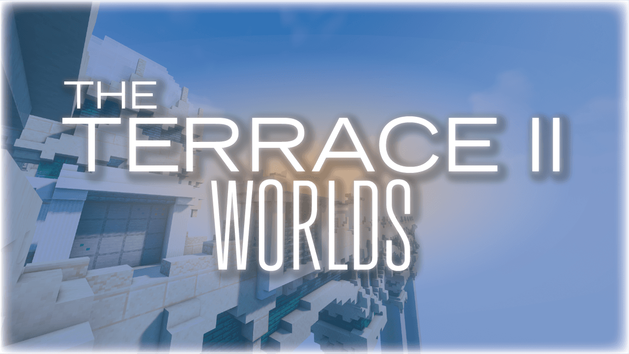 The logo for The Terrace 2: WORLDS, a Minecraft map for 1.20.1 by FeatureFire on MCCreations