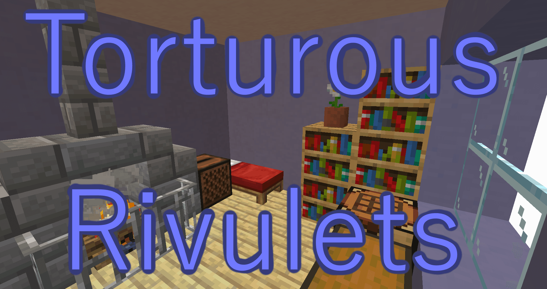 The logo for Torturous Rivulets, a Minecraft map for 1.16.5 by DeuxiemeCarlin on MCCreations