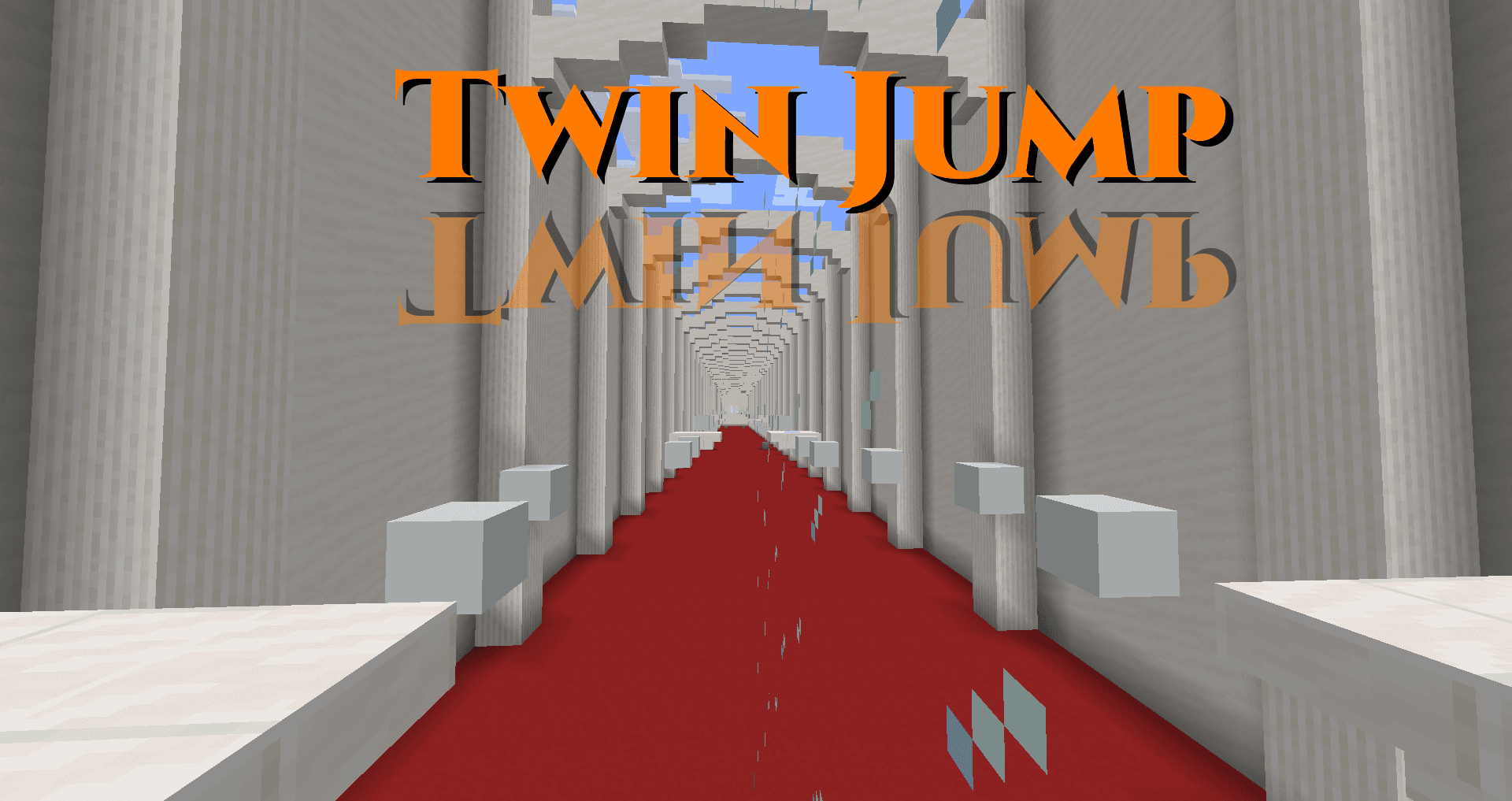 The logo for Twin Jump, a Minecraft map for 1.15.2 by TheblueMan003 on MCCreations