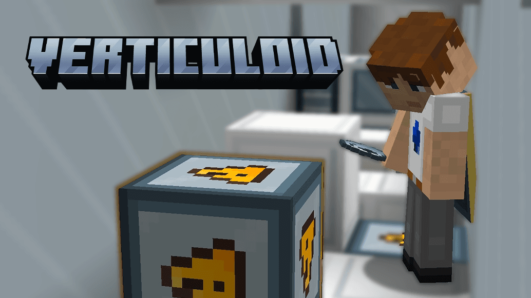 The logo for Verticuloid, a Minecraft map for 1.18.2 by FingerMaps on MCCreations
