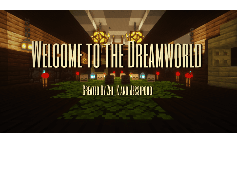 The logo for Welcome to the Dreamworld, a Minecraft map for 1.16.1 by Zhi_K on MCCreations