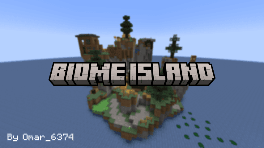 The logo for Biome Island, a Minecraft map for 1.21.4 by Omar_6374 on MCCreations