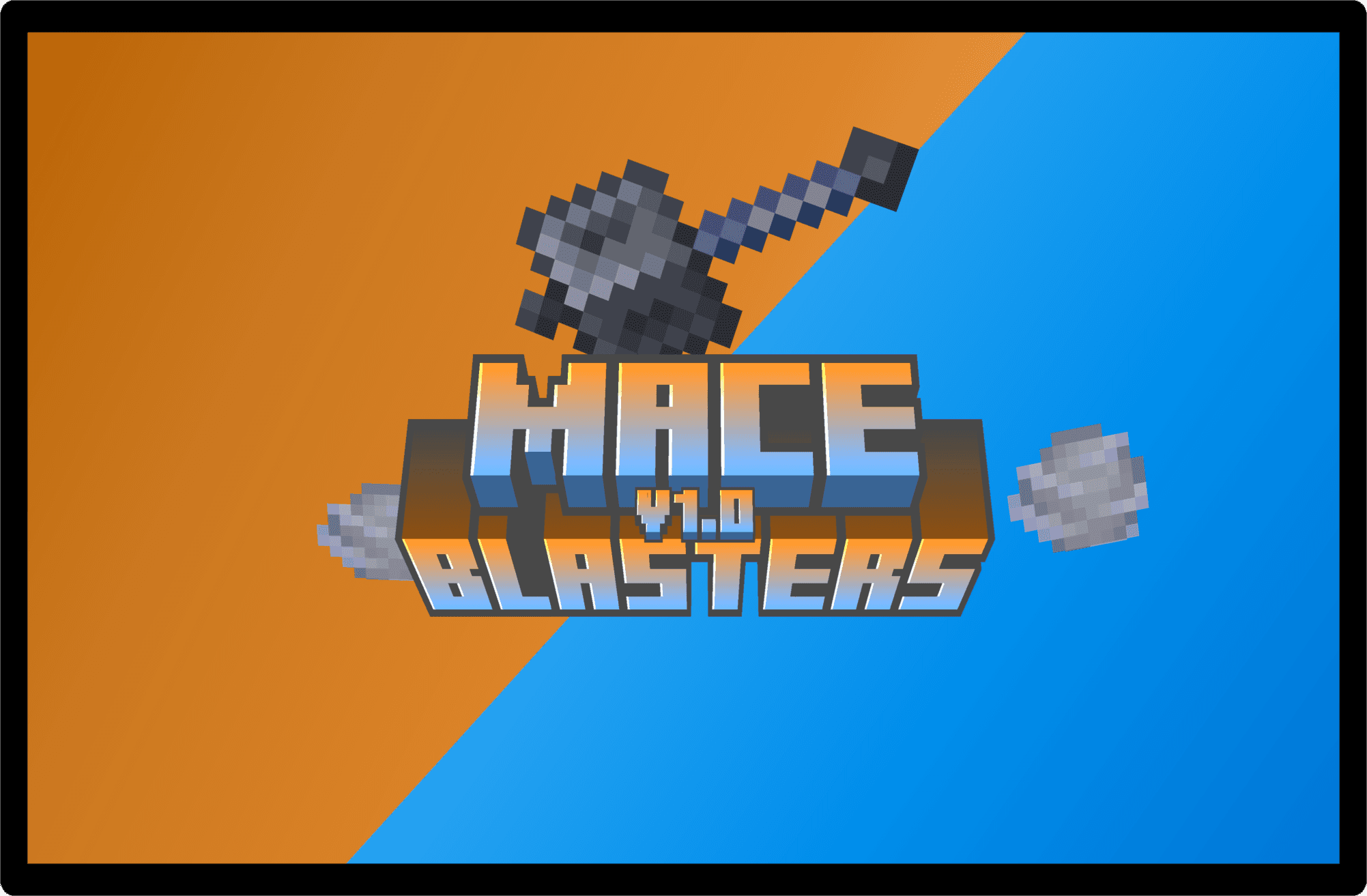 The logo for Mace Blasters, a Minecraft map for 1.21.11 by Shirowh_ on MCCreations