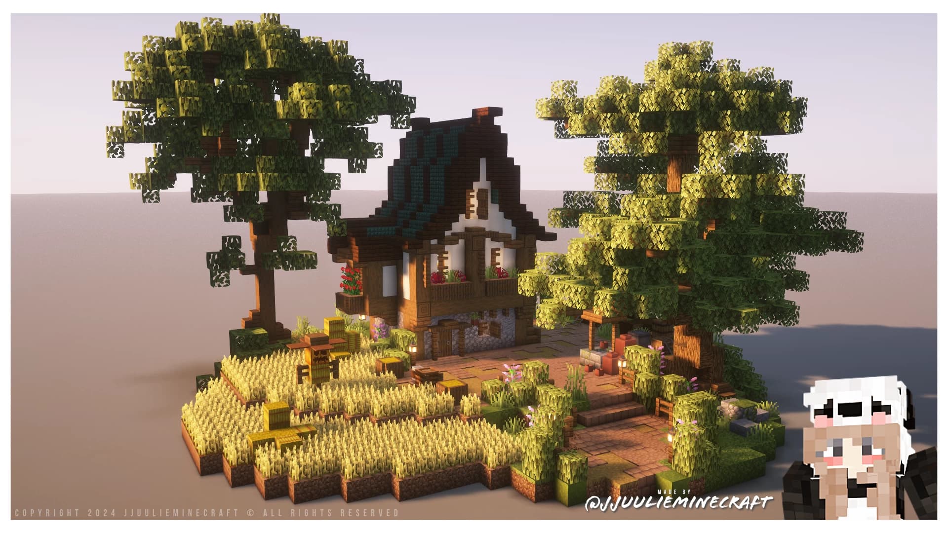 The logo for Medieval House and Decorations, a Minecraft map for 1.20+ by JJuulie on MCCreations