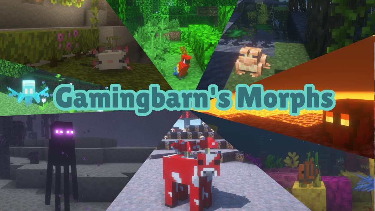 The logo for Gamingbarn's Morphs, a Minecraft datapack for 1.21.1 by Gamingbarn on MCCreations