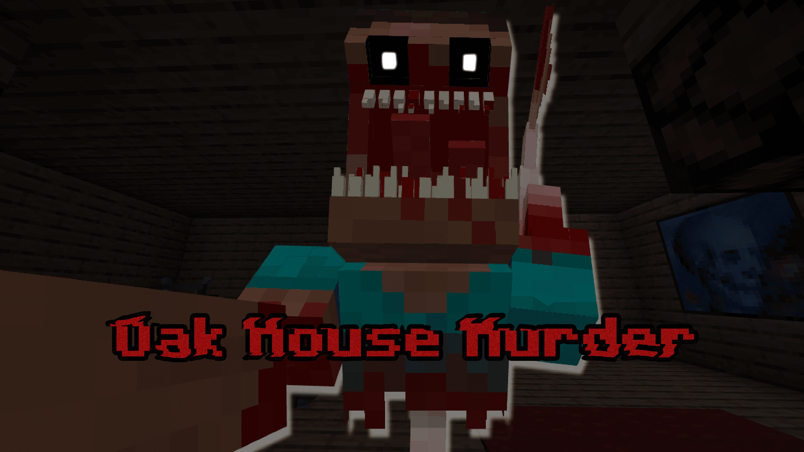The logo for Oak House Murder, a Minecraft map for 1.20.2-1.20.4 by OpenVoxel Studios on MCCreations
