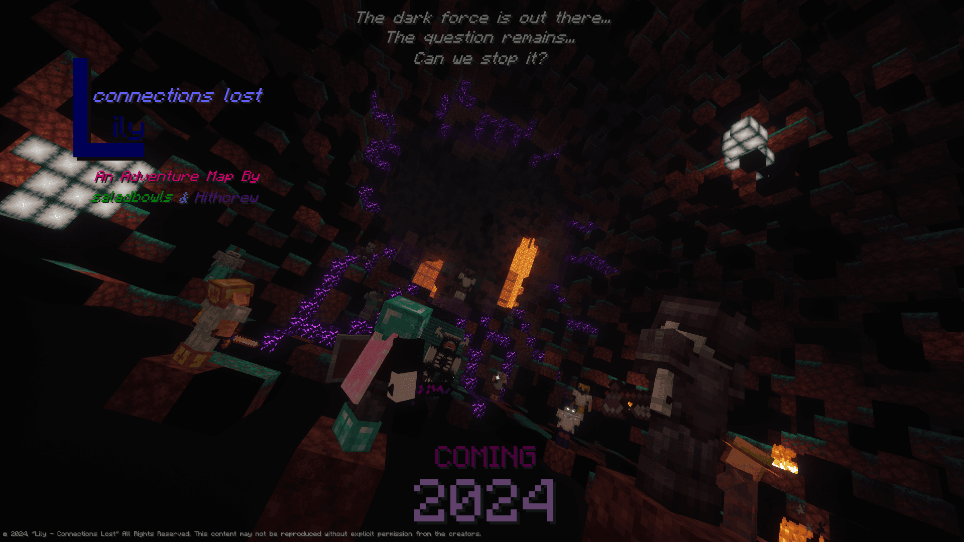 The logo for Lily - Connections Lost, a Minecraft map for  by saladbowls on MCCreations