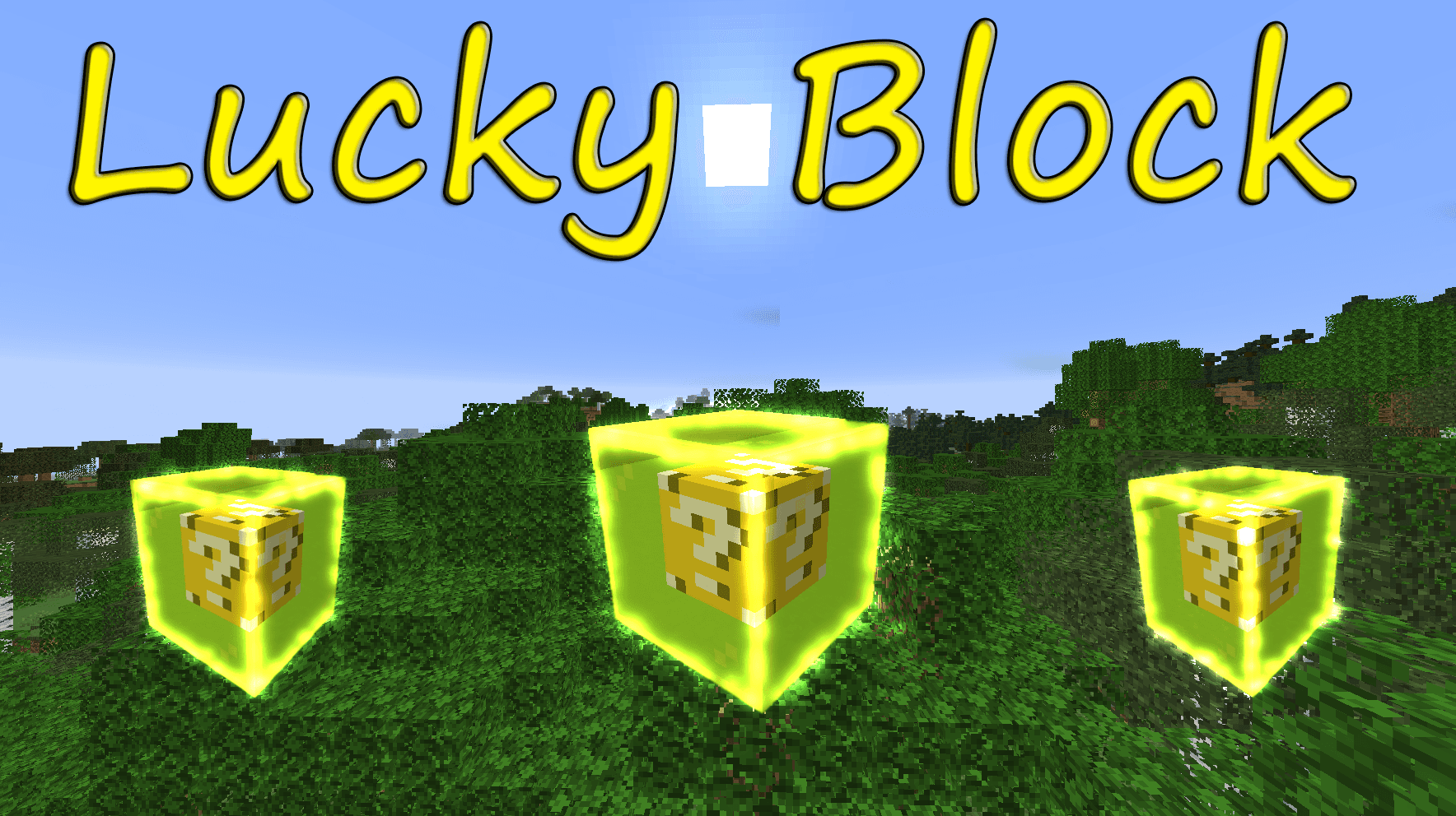 The logo for Lucky Block, a Minecraft datapack for 1.16+ by UzairCat on MCCreations