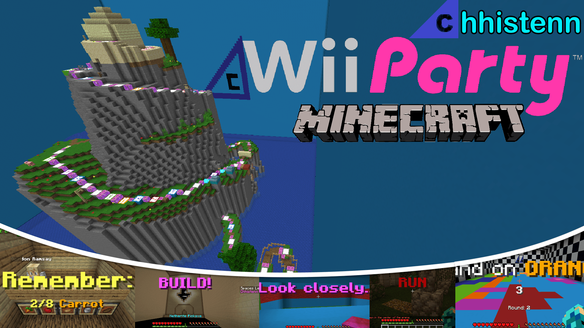 The logo for Wii Party, a Minecraft map for 1.20.2 by Chhistenn on MCCreations