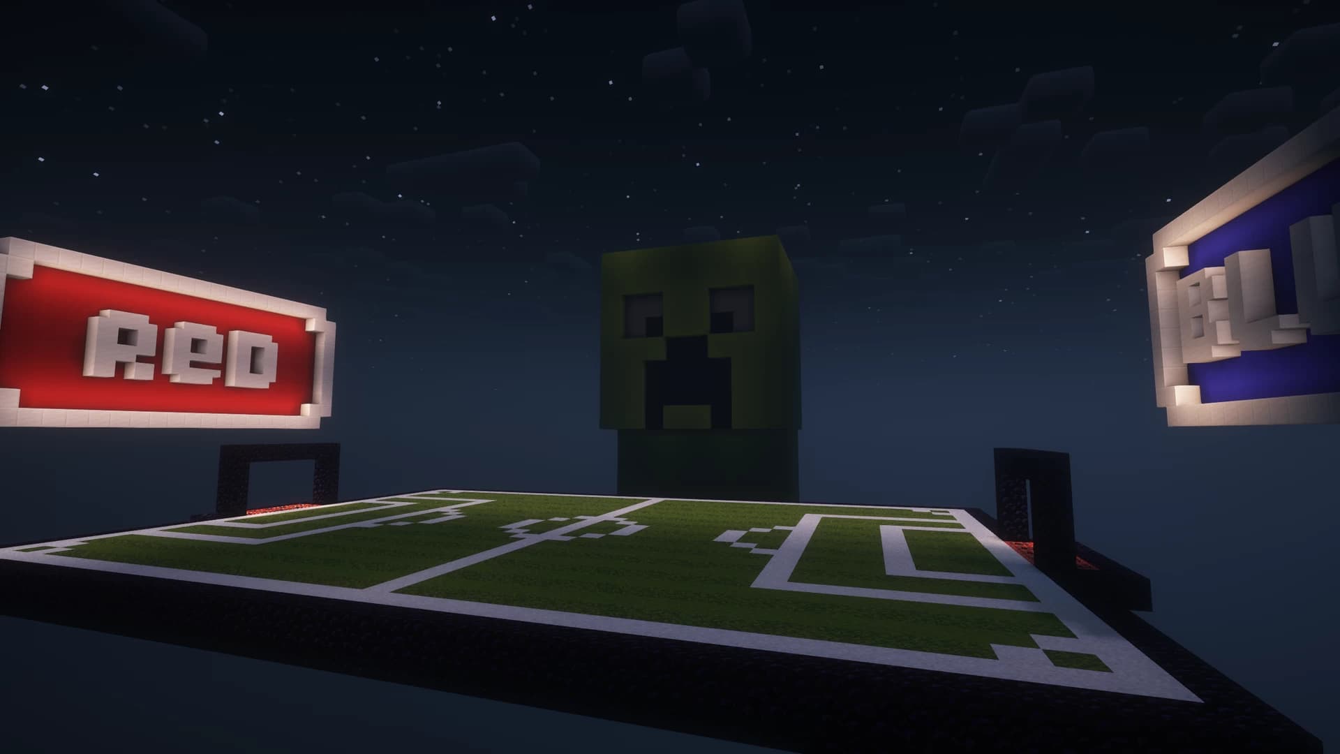 The logo for Creeper Football, a Minecraft map for 1.20 by Haikis on MCCreations