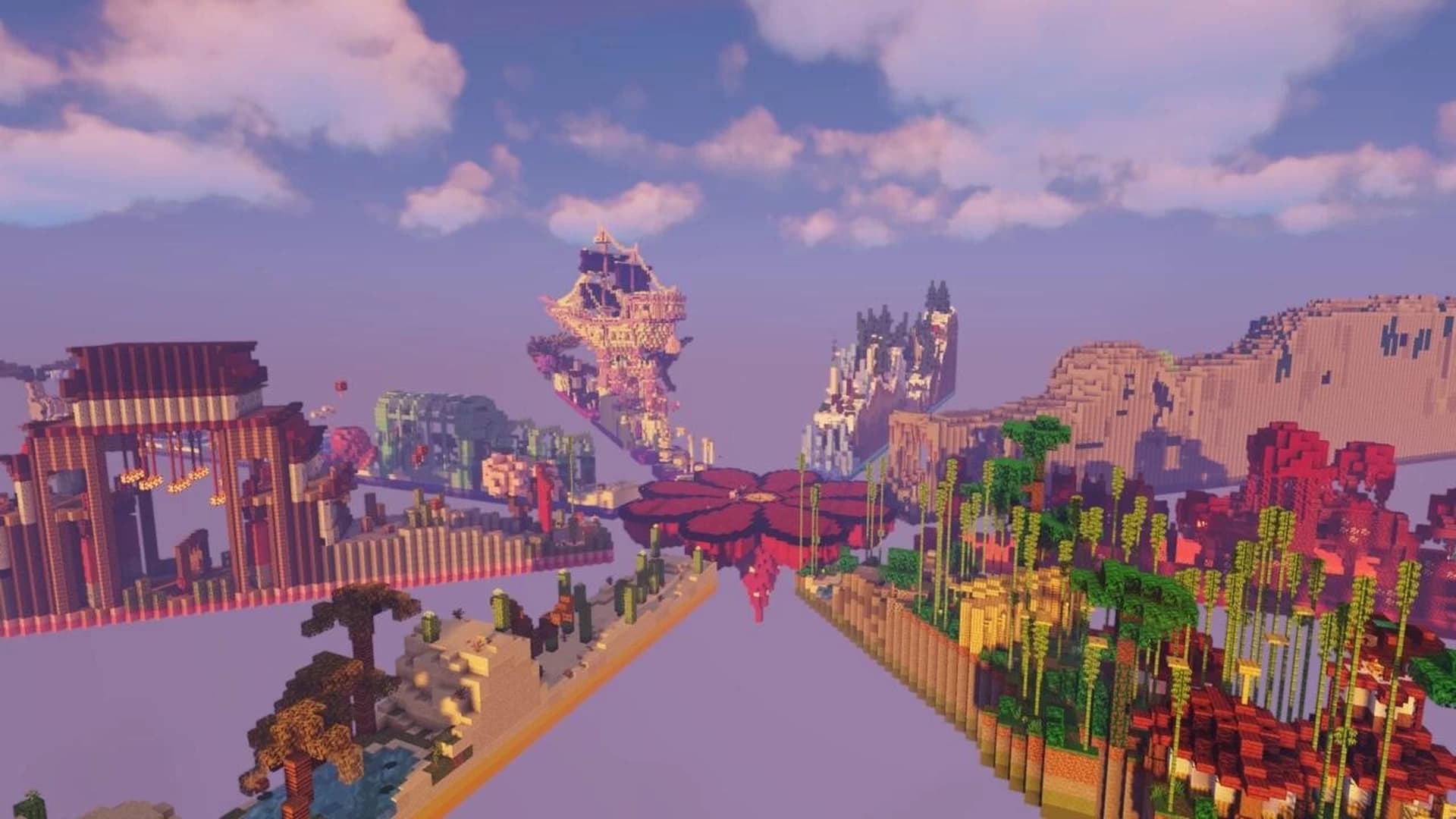 The logo for Biome Run Remix, a Minecraft map for 1.21 by Supersette on MCCreations