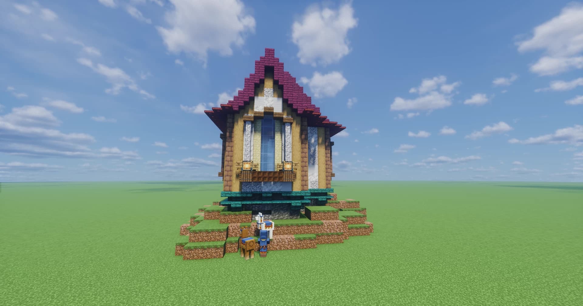 The logo for Free Minecraft Medieval House, a Minecraft map for 1.20 by Alex Touens on MCCreations