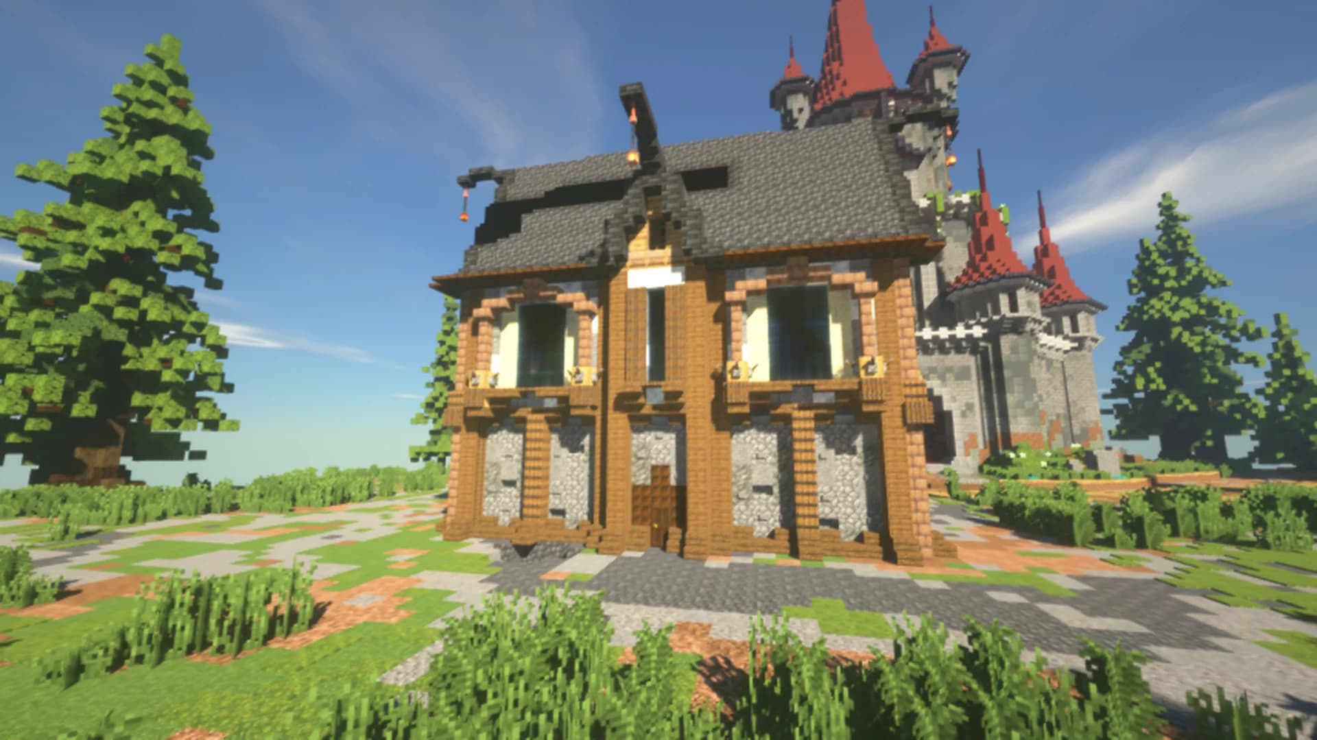 Image 4 of 11 for Bundle 18 Minecraft Medieval Houses - Collection Fast