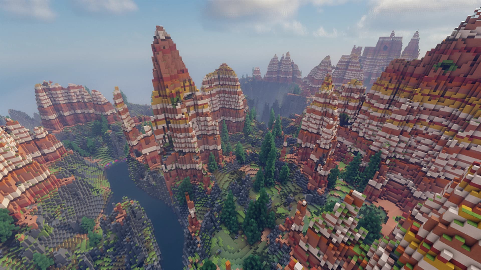 Image 3 of 5 for FREE or PAID - Minecraft Landscape 1000x1000 (Mesa)