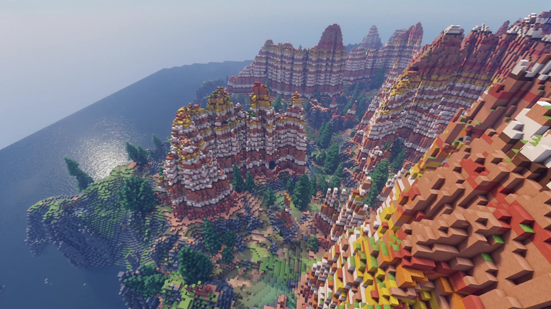 Image 4 of 5 for FREE or PAID - Minecraft Landscape 1000x1000 (Mesa)