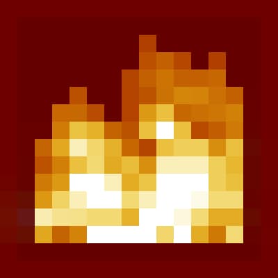 The logo for Low On Fire, a Minecraft Resource Pack
